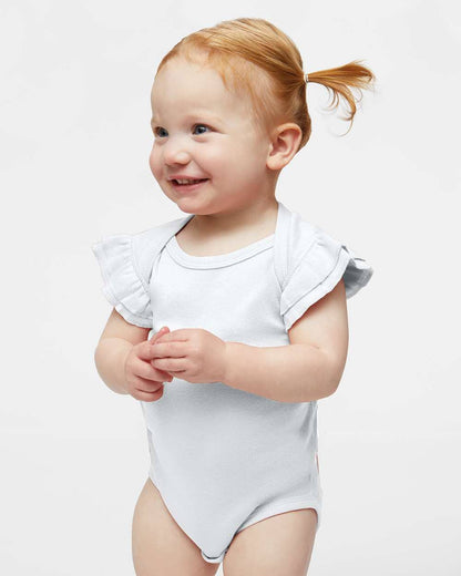 Infant Flutter Sleeve Cotton Bodysuit – Soft Baby One-Piece