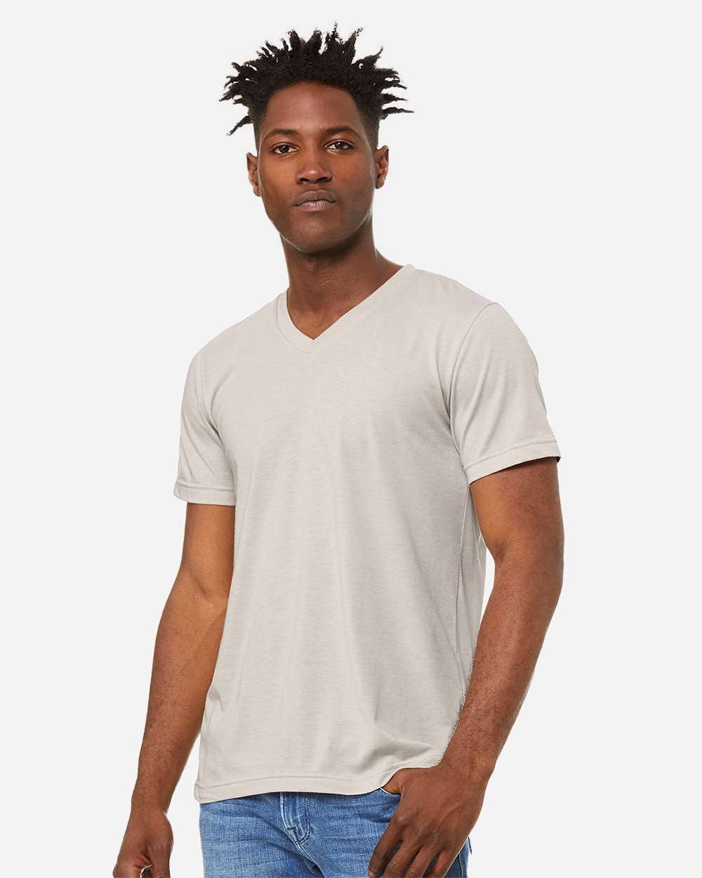 Bella Canvas Unisex V-Neck Heather T-Shirt