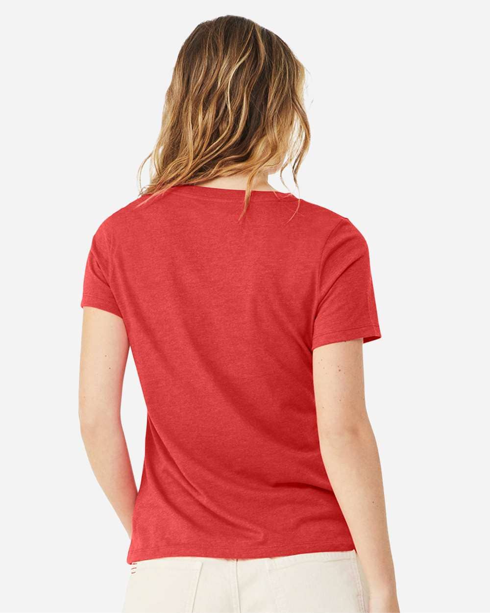 Bella+Canvas Women’s Heather CVC V-Neck Tee