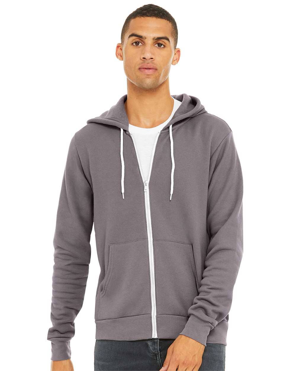 Unisex Sponge Fleece Full-Zip Hoodie | Comfort Soft Cotton