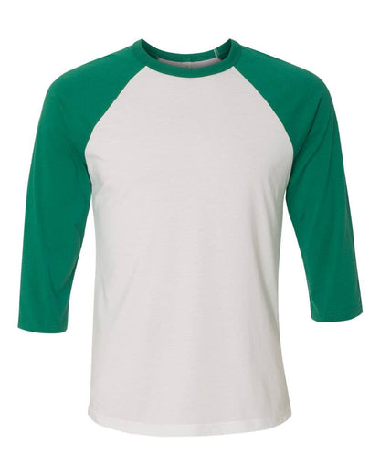 BELLA + CANVAS Unisex 3/4 Sleeve Baseball Tee – Lightweight