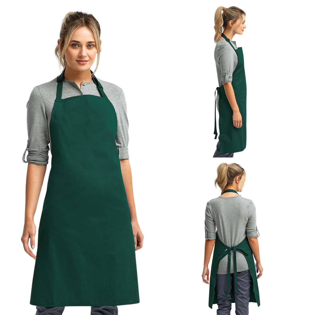 Recycled Cotton Blend Apron for Custom Logos & Uniforms
