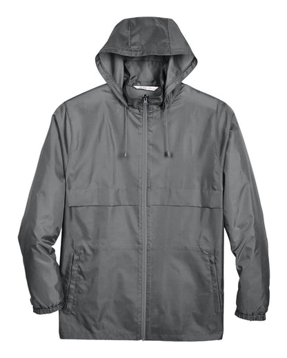 Unisex Lightweight Hooded Windbreaker Jacket Water-Resistant