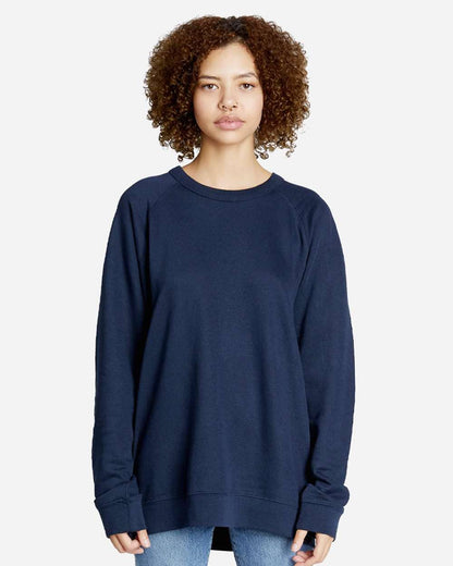 Lane Seven Unisex Lightweight Loopback Terry Crewneck