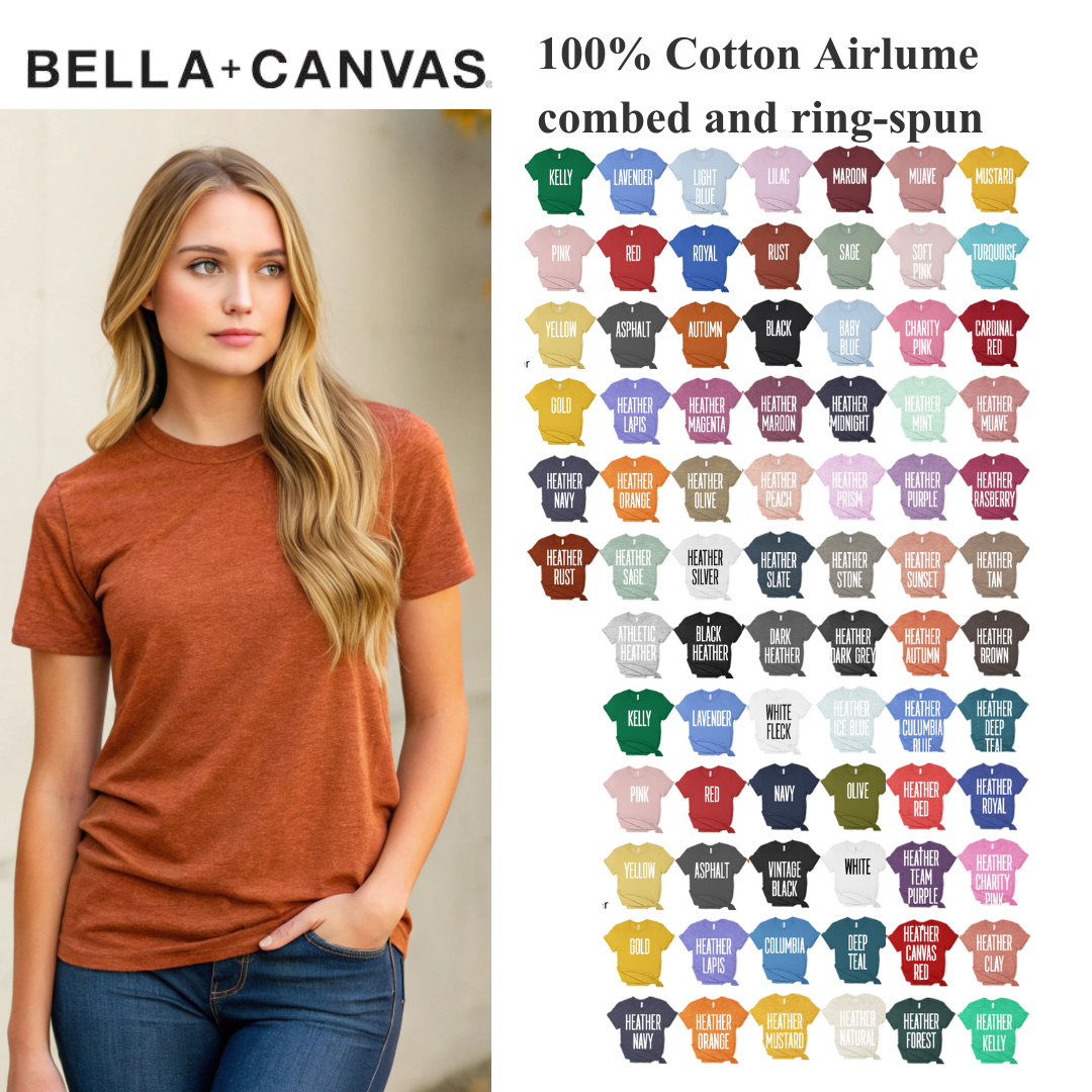 Unisex Jersey Tee – Bella + Canvas Soft Airlume Cotton