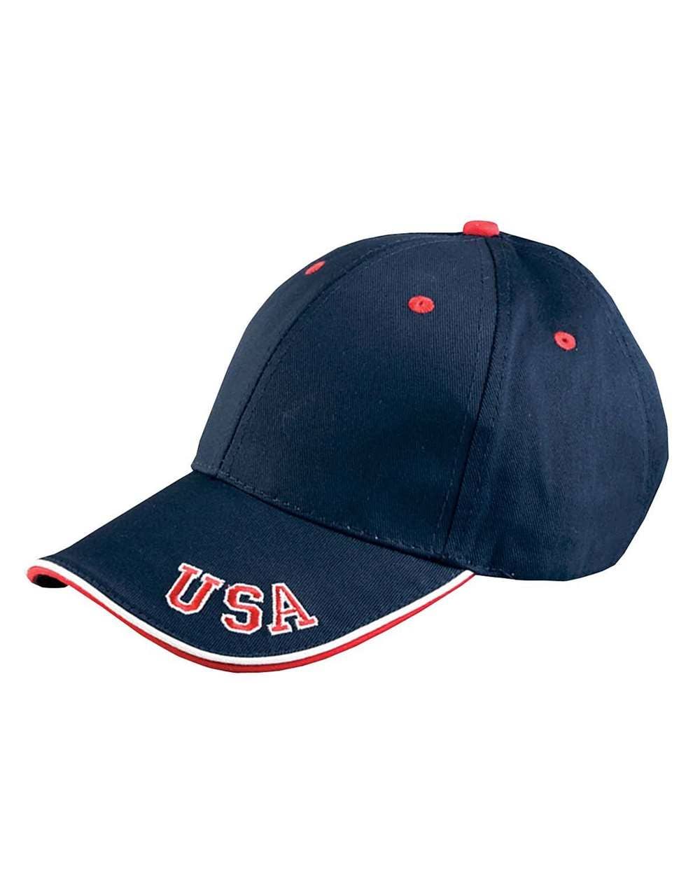 USA Embroidered Cap | Classic Adjustable Navy Hat