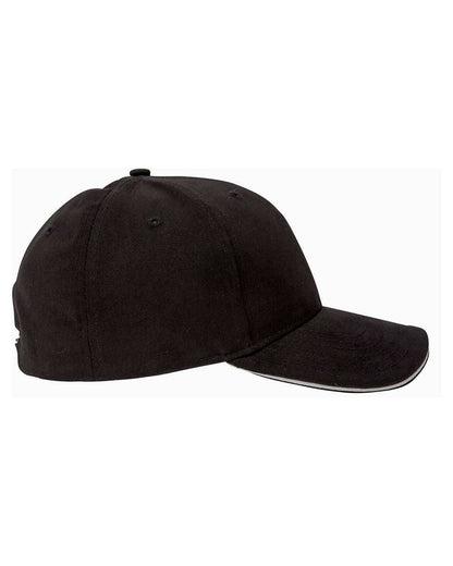 Brushed Twill Cotton Sandwich Cap – Adjustable Fit