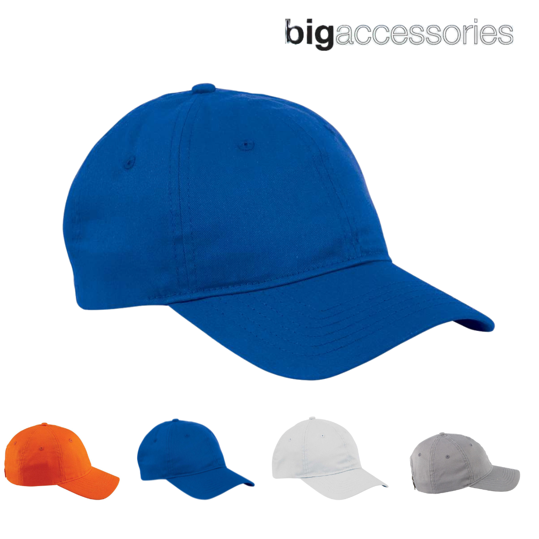 Big Accessories Six-Panel Low Profile Cap – Cotton Hat