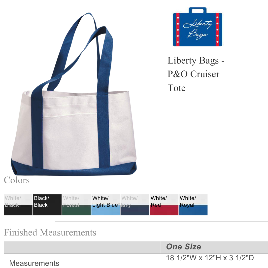 Classic Canvas-Feel Tote | Large Carry Bag with Exterior Poc