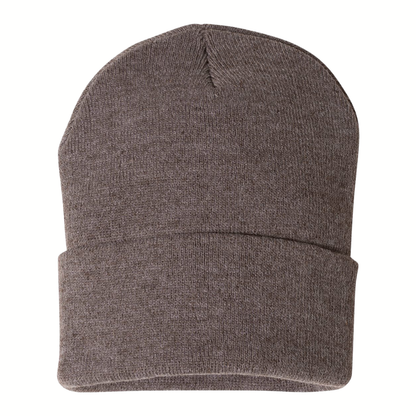 Premium 12” Cuffed Knit Beanie – Warm, Soft & Unisex Winter