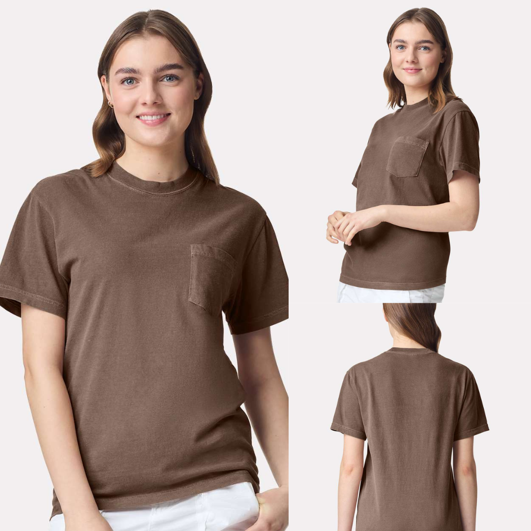 Comfort Colors Heavyweight Pocket 100% ring-spun cotton Tee