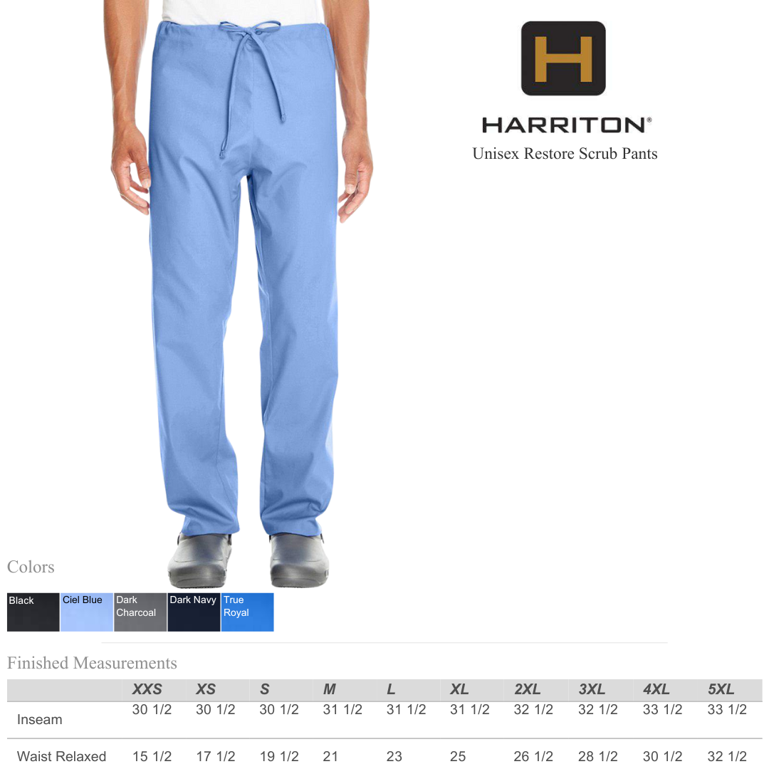 Unisex Healthcare Scrub Pants | Lightweight & Comfortable