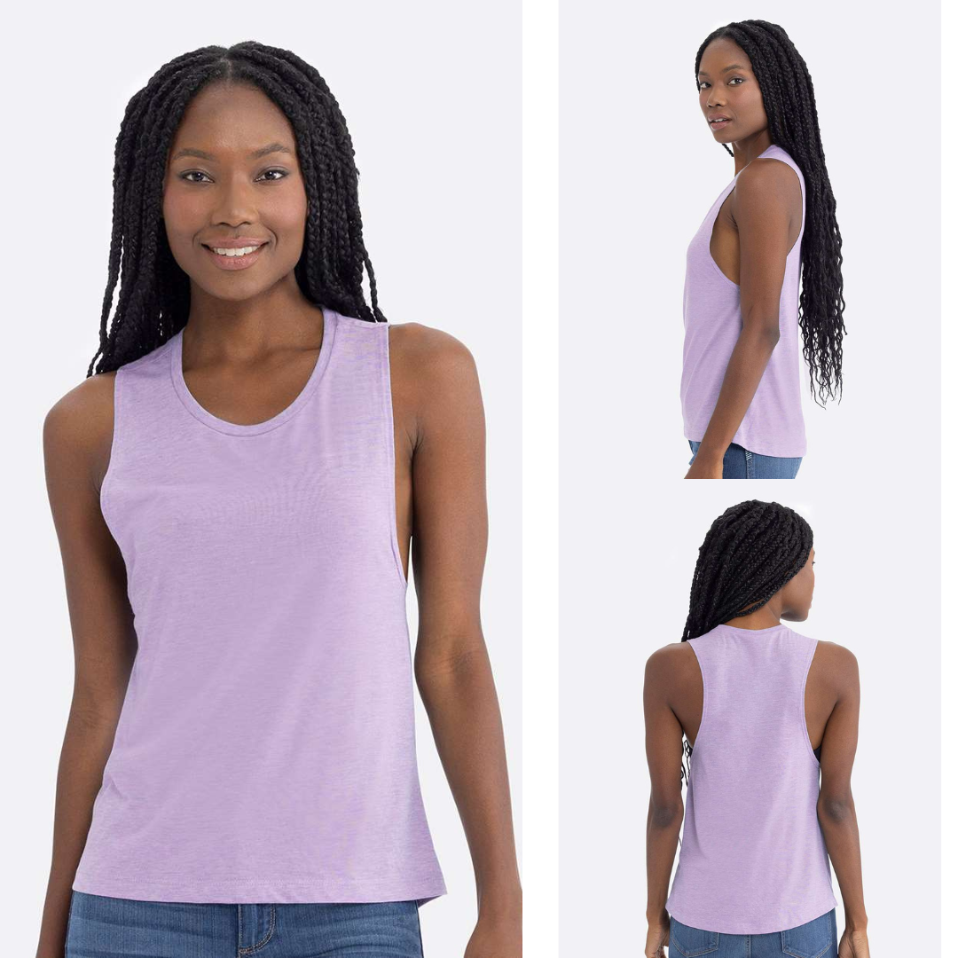 Women’s Sleeveless Muscle Relaxed Fit Tank Casual Top