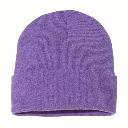 Solid Cuffed Beanie | Knit Winter Hat