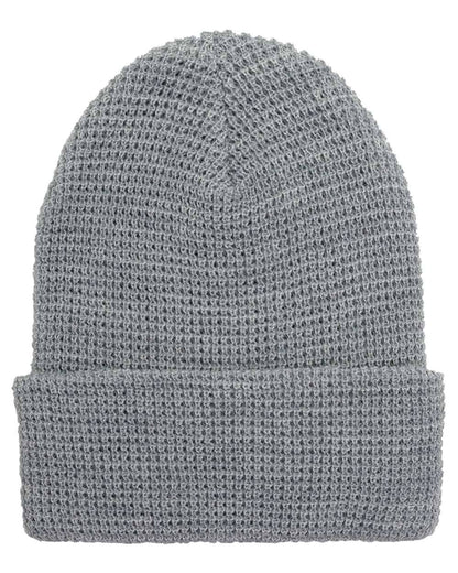Unisex Waffle Cuffed Beanie – Classic Knit Winter Hat