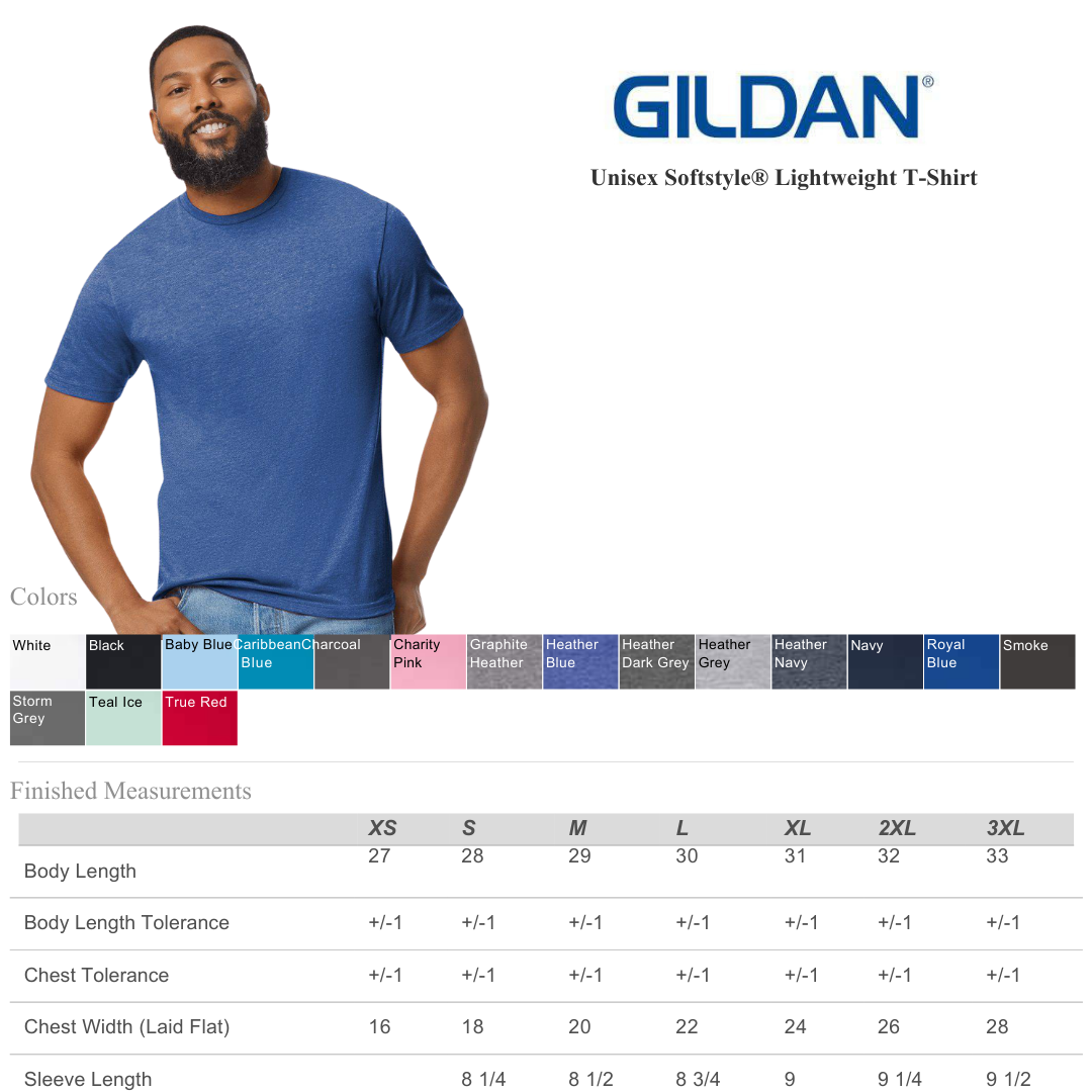 Unisex Gildan 980 Lightweight Softstyle Comfy Tee | Everyday
