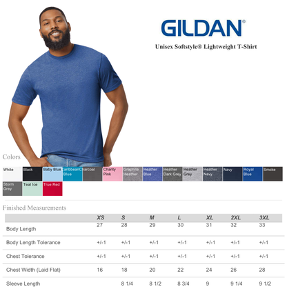 Unisex Gildan 980 Lightweight Softstyle Comfy Tee | Everyday