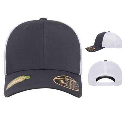 Flexfit 110R® Recycled Mesh Cap | Adjustable Snapback Hat