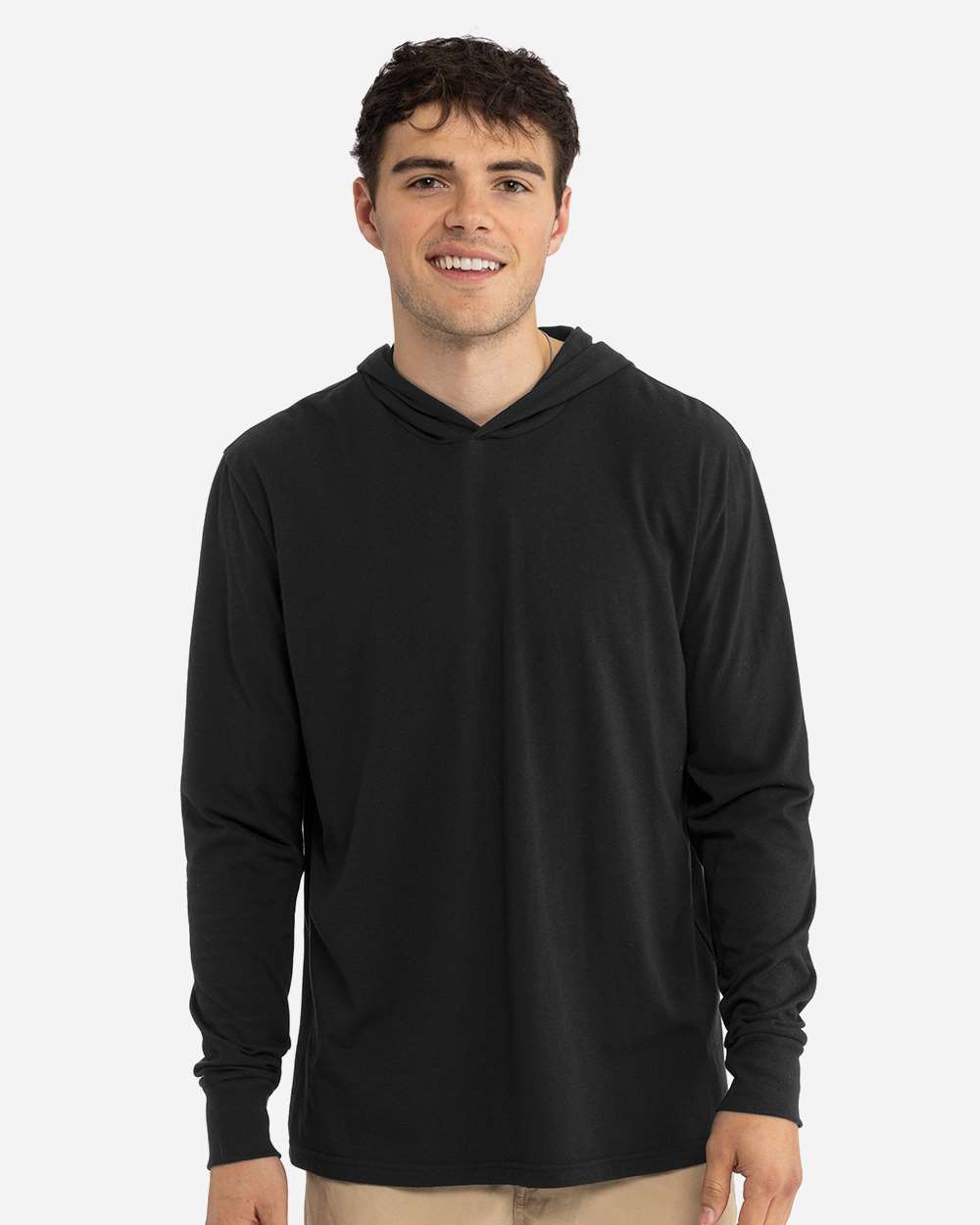 Next Level Unisex Lightweight Hooded Long Sleeve T-Shirt