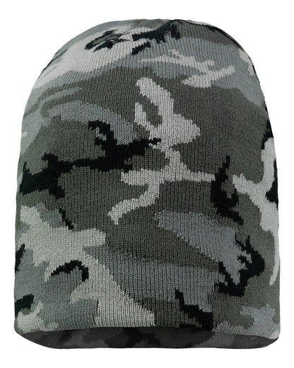 Unisex Camo Knit Beanie – Camouflage Lightweight Stretch Fit