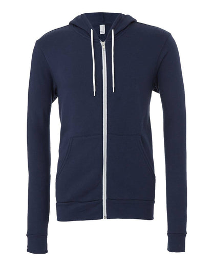 Unisex Sponge Fleece Full-Zip Hoodie | Comfort Soft Cotton