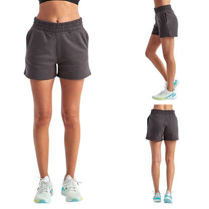 Women’s High-Waist Jogger Shorts with Pockets