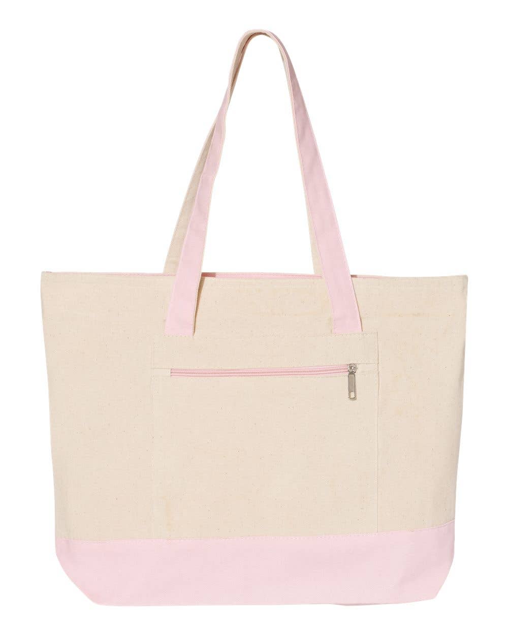 Large Zippered Canvas Tote Bag – Heavyweight Everyday Carry