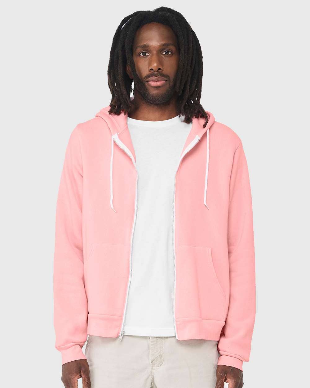 Unisex Sponge Fleece Full-Zip Hoodie | Comfort Soft Cotton