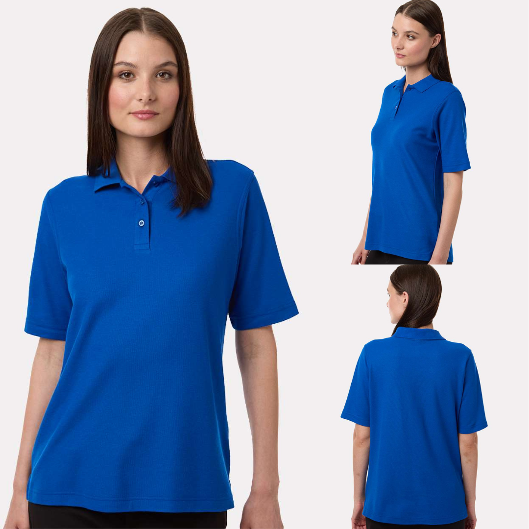 Women’s Classic Fit Pique Polo – Soft Cotton Blend