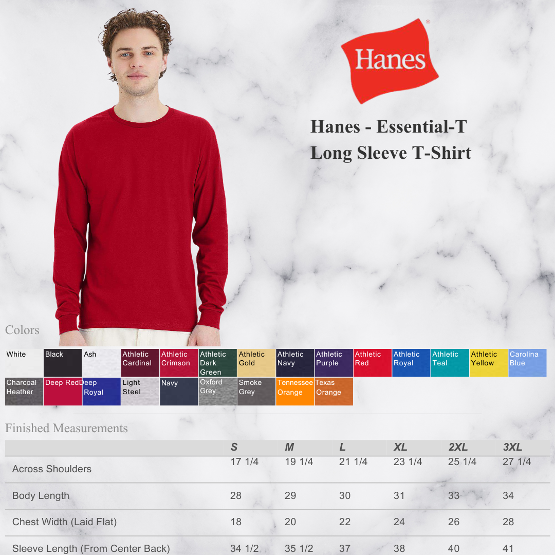 Long Sleeve Top | 100% Cotton Essential Comfort Tee
