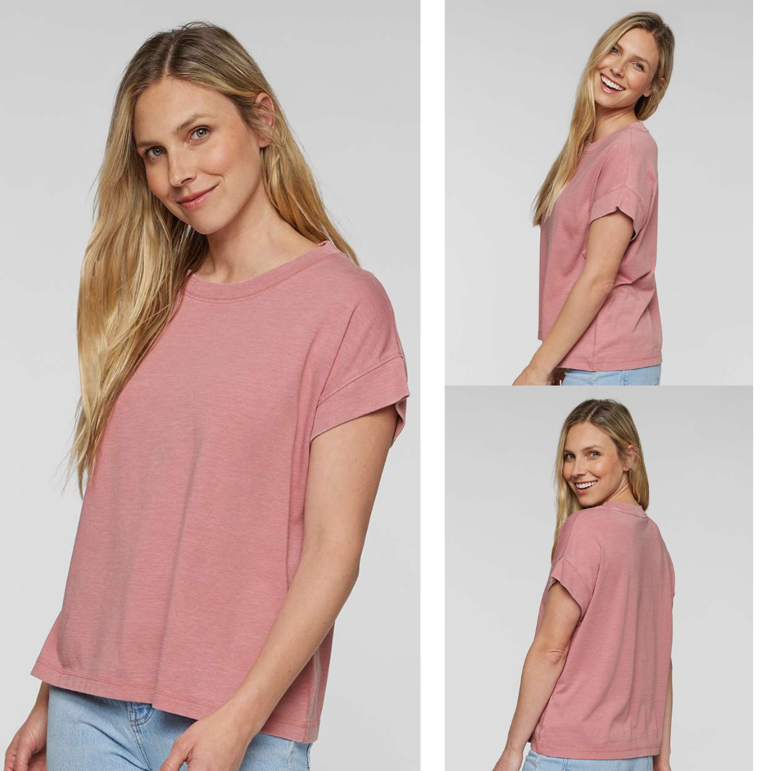Women’s Relaxed Vintage Wash Tee – Soft Washed Cotton Feel