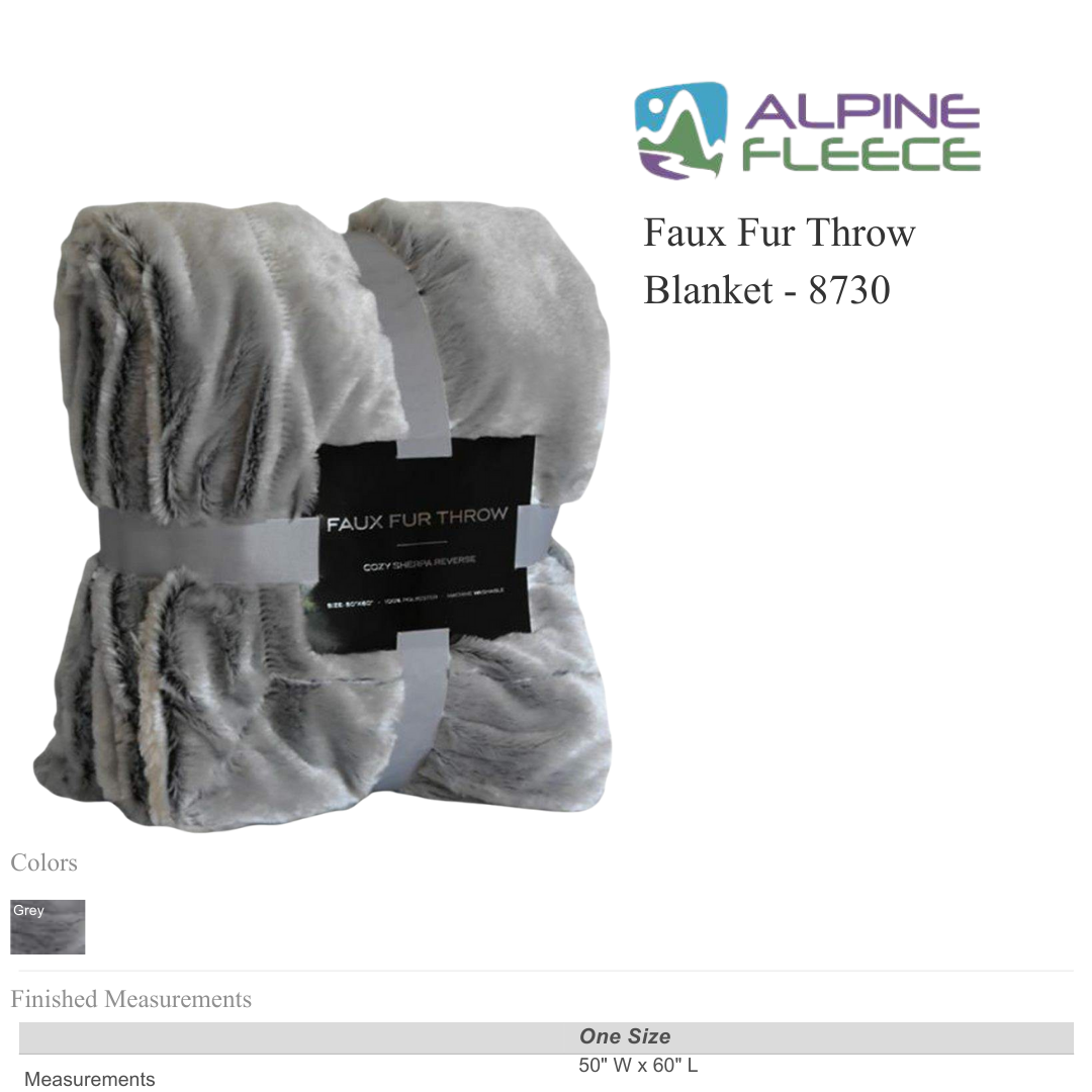 Lux Faux Fur Throw Blanket | Ultra Soft Cozy Home Essential