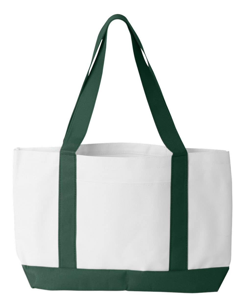 Classic Canvas-Feel Tote | Large Carry Bag with Exterior Poc