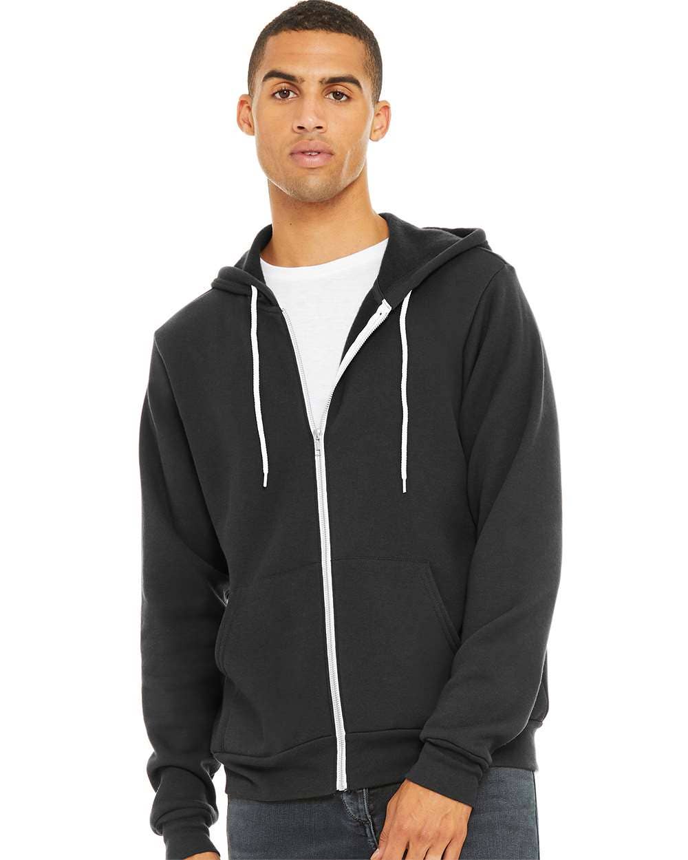 Unisex Sponge Fleece Full-Zip Hoodie | Comfort Soft Cotton