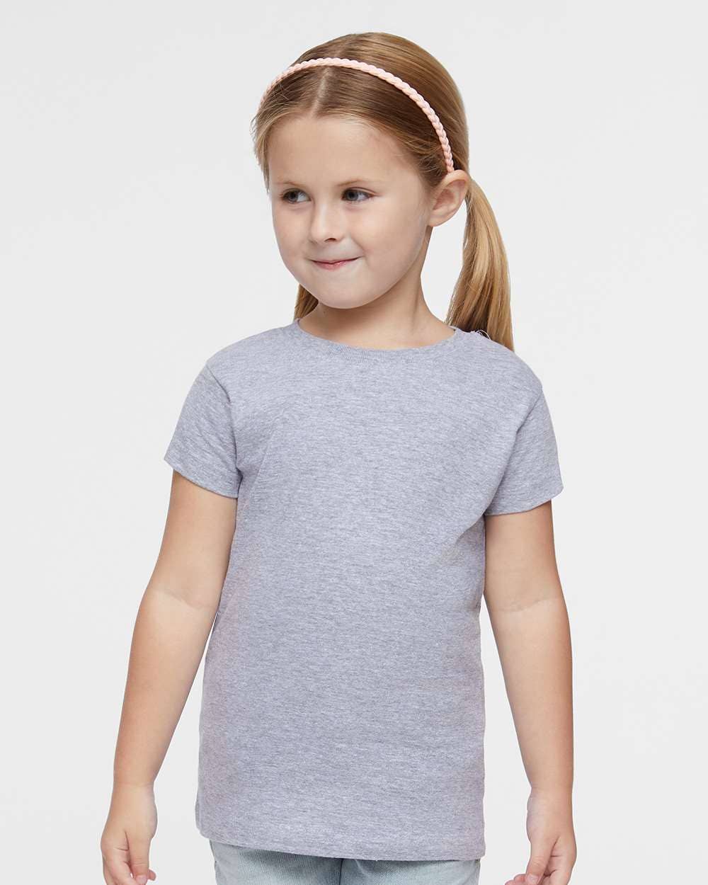 Toddler Girls Fine Jersey T-Shirt Soft Cotton Tee 2T–5/6