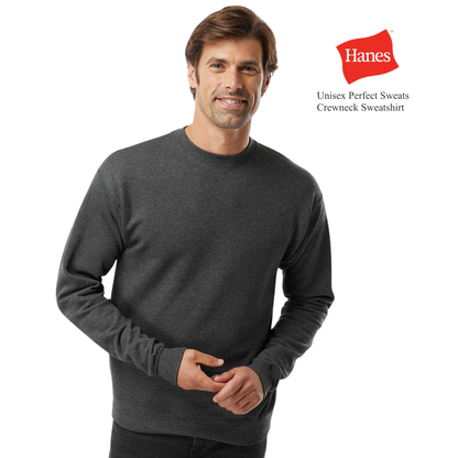 Hanes Fleece Crewneck Sweatshirt – Soft Cotton Midweight