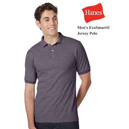 Hanes EcoSmart Polo Shirt | Cotton-Poly Jersey | Classic Fit