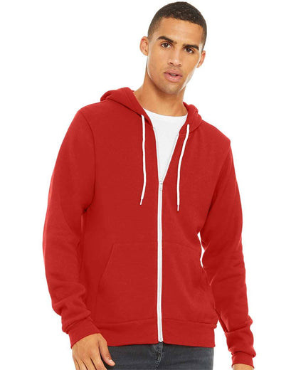 Unisex Sponge Fleece Full-Zip Hoodie | Comfort Soft Cotton