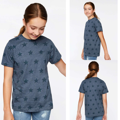 Youth Casual Star Tee | Soft Feel & All-Day Comfort