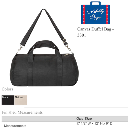 Premium Canvas Duffel Bag | Reinforced Handles Travel & Gym
