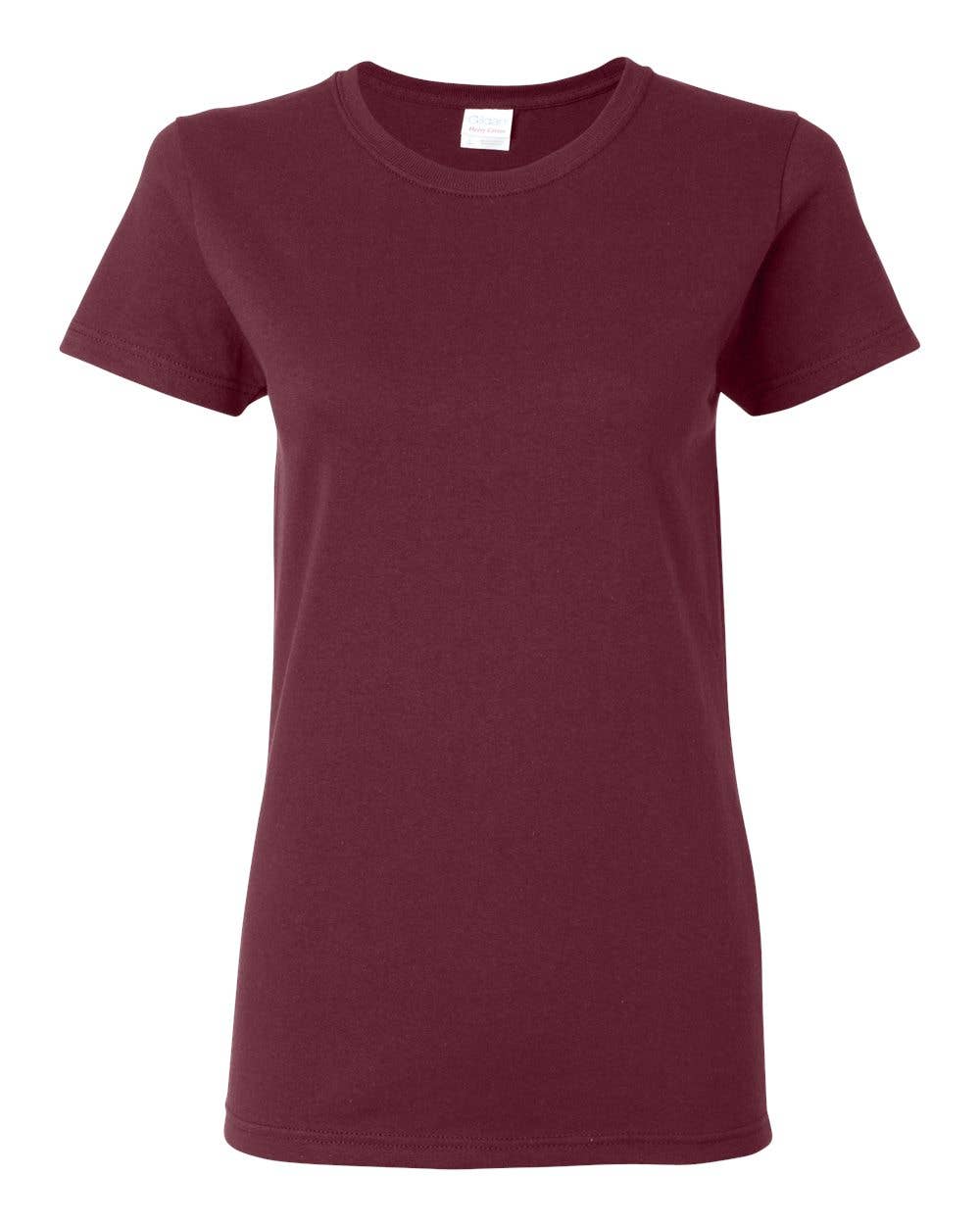 Women’s Heavy Cotton Tee | Gildan 5000L Soft Feel