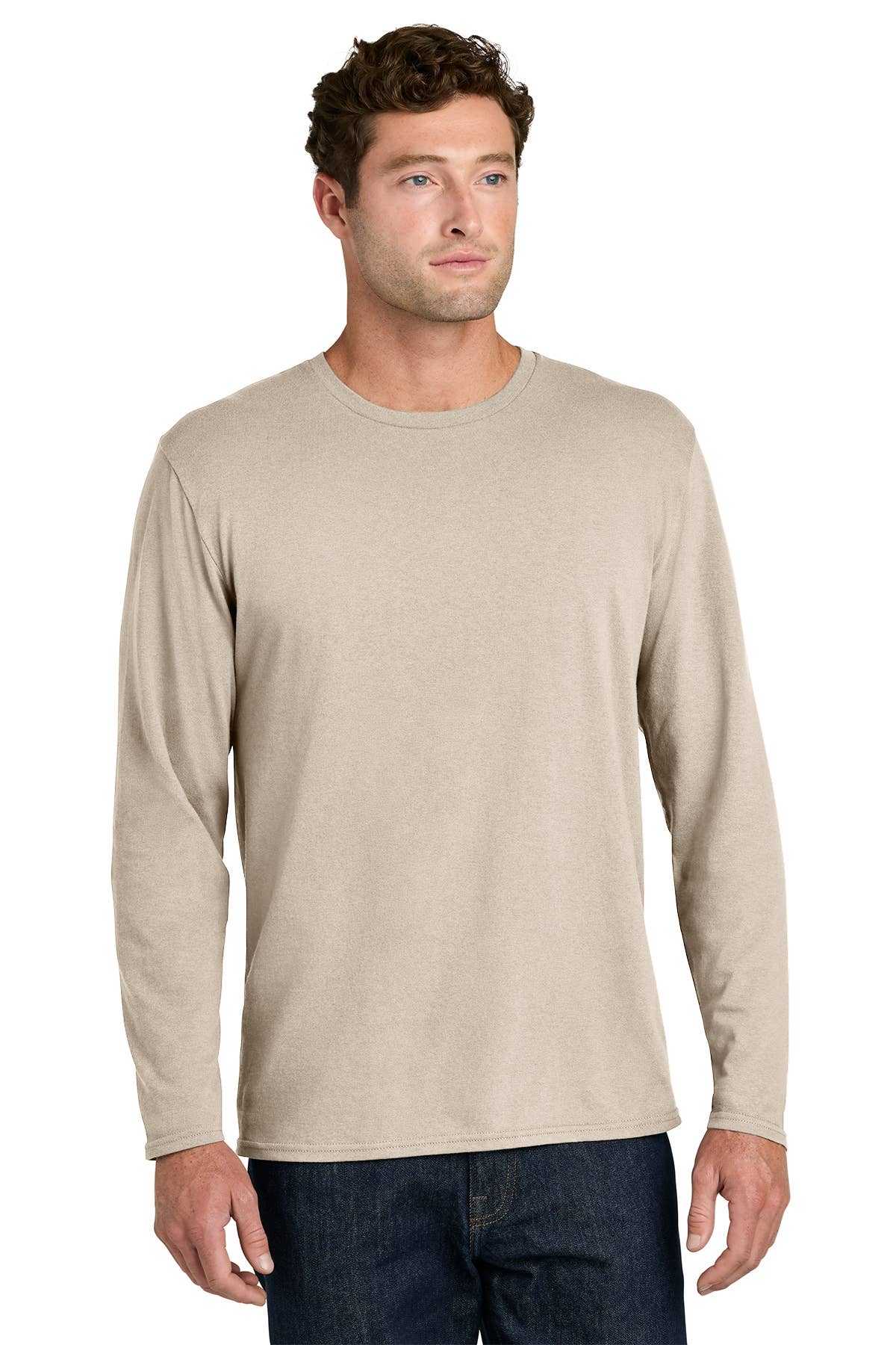 Lightweight Cotton Long Sleeve Tee for Brands Teams & Events