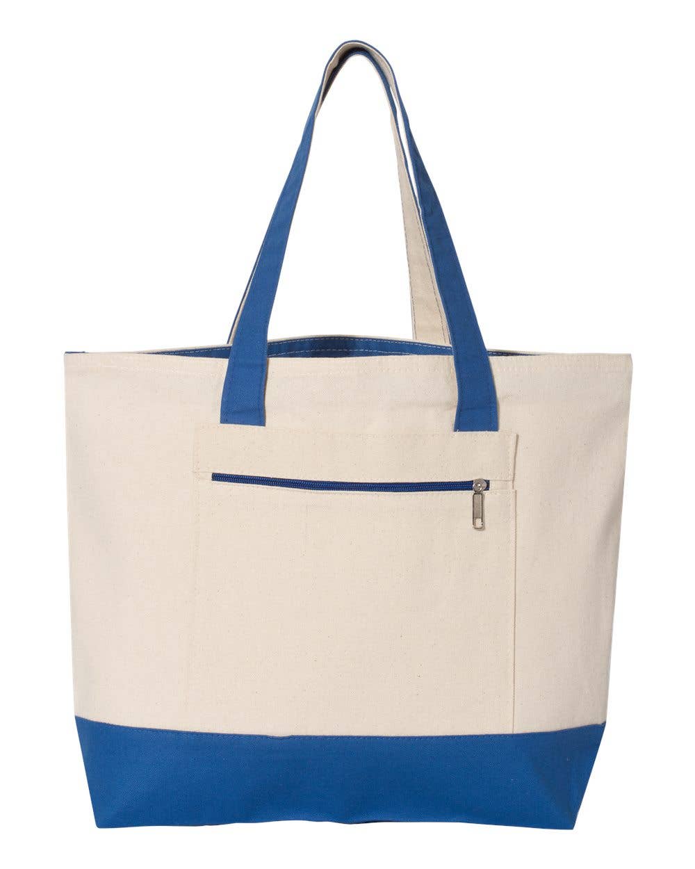 Large Zippered Canvas Tote Bag – Heavyweight Everyday Carry