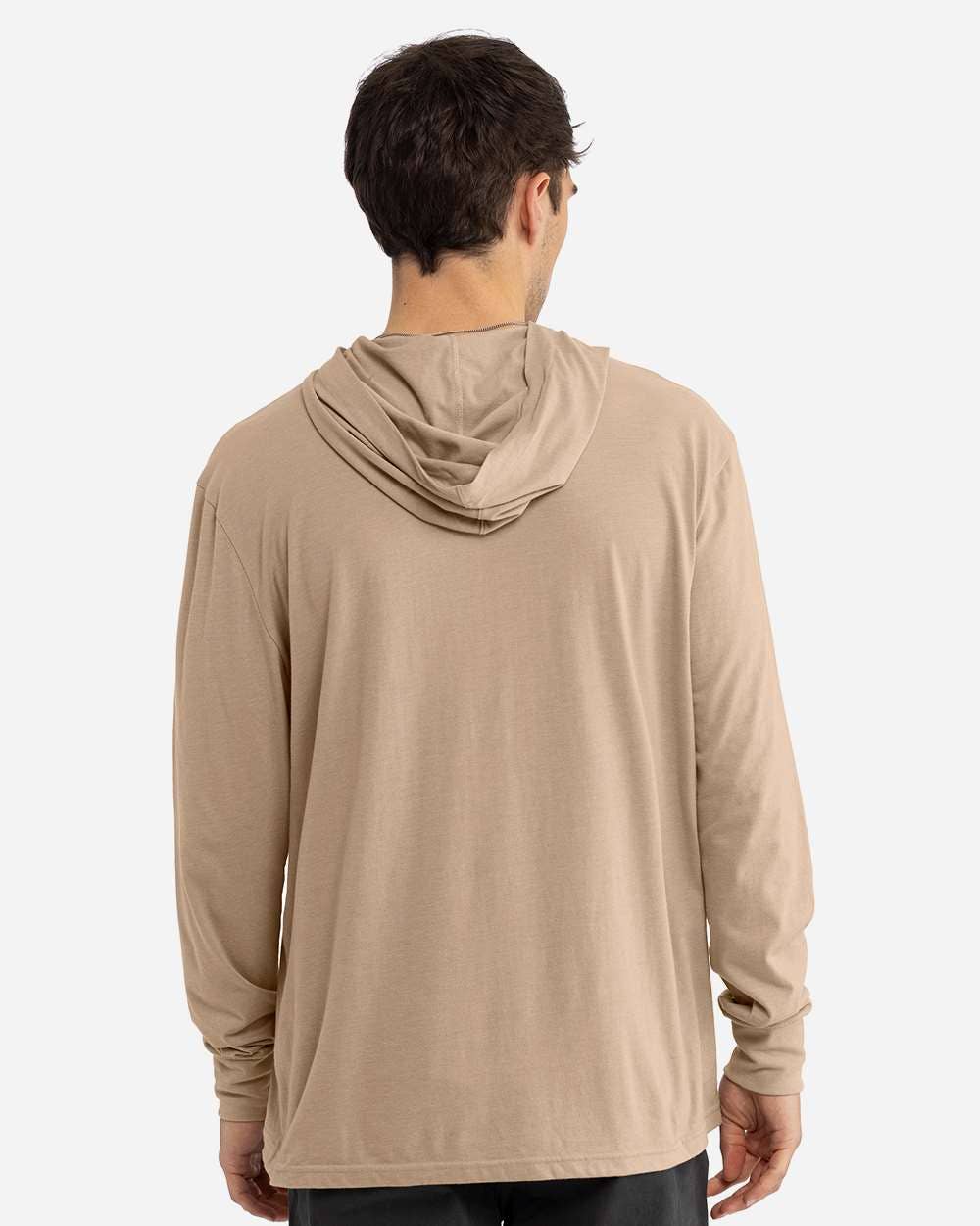 Next Level Unisex Lightweight Hooded Long Sleeve T-Shirt