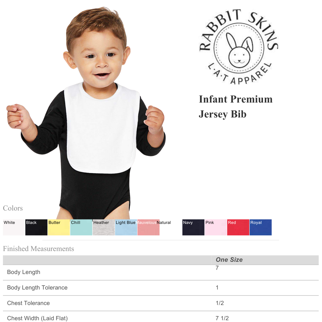 Infant Premium Jersey Bib | Soft & Comfy Baby Essential