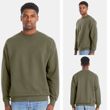 Hanes Fleece Crewneck Sweatshirt – Soft Cotton Midweight