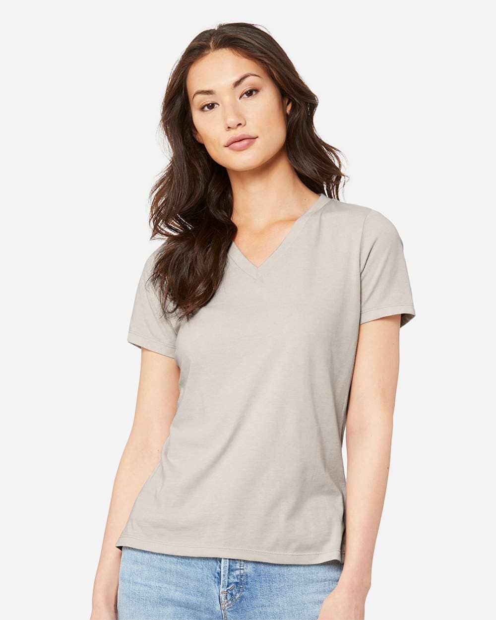 Bella+Canvas Women’s Heather CVC V-Neck Tee