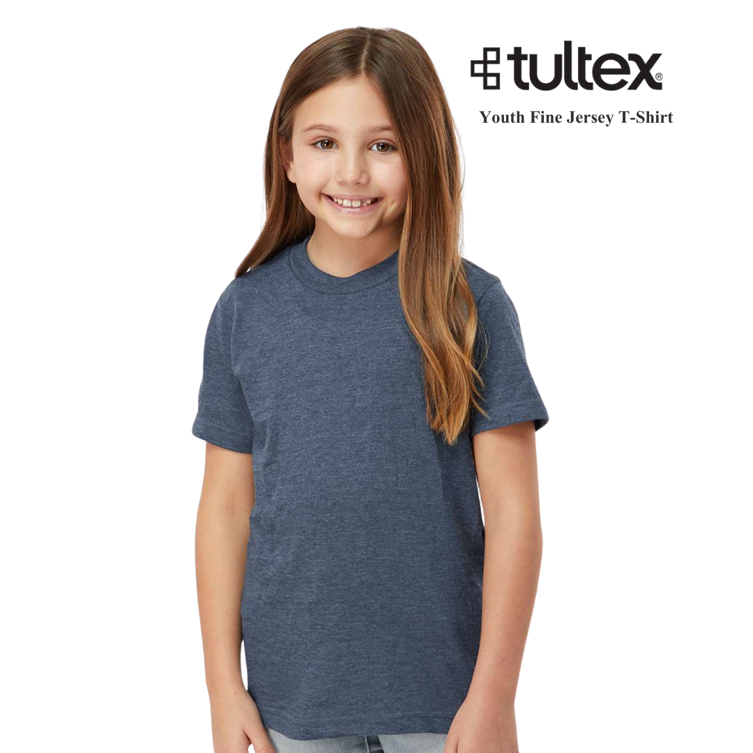 Tultex Youth Fine Jersey Tee | Soft Everyday Wear | XS–XL