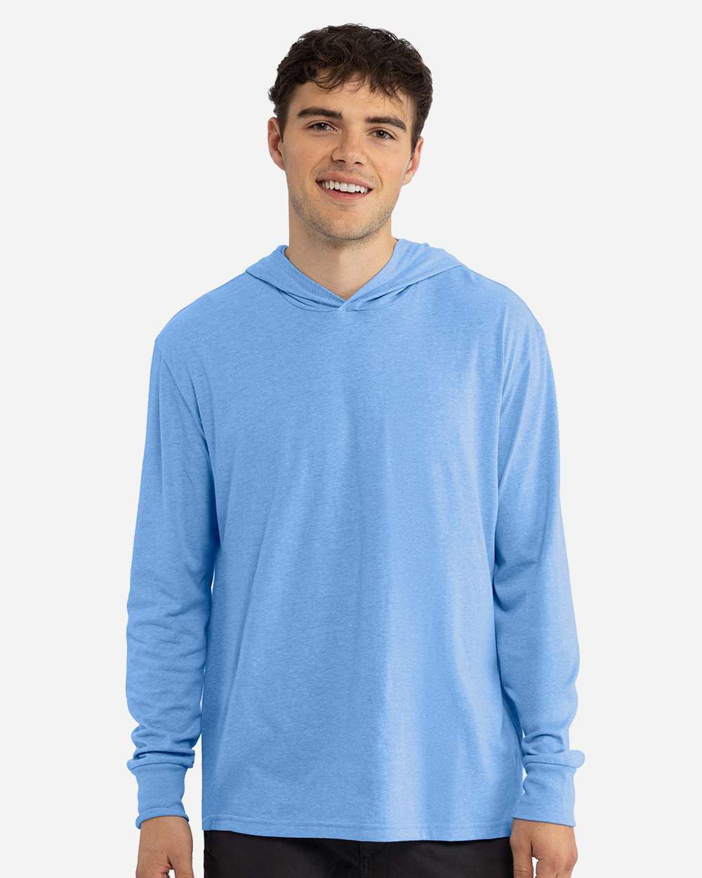 Next Level Unisex Lightweight Hooded Long Sleeve T-Shirt