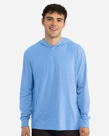Next Level Unisex Lightweight Hooded Long Sleeve T-Shirt